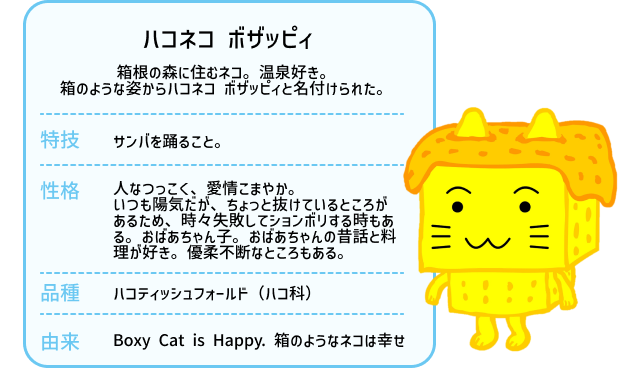 ハコネコ ボザッピィ 秘密のお部屋へようこそ！